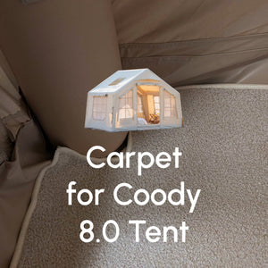 Coody Insulated Tent Carpet for Coody 8 Inflatable Tent Padded Floor Mat Non-Slip Modular - Beige