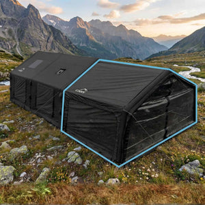 Coody Inflatable Air Tarp Canopy for Coody 10 13.6 17.2 and Hub Inflatable Tents Air Beam Camping Shelter - Black