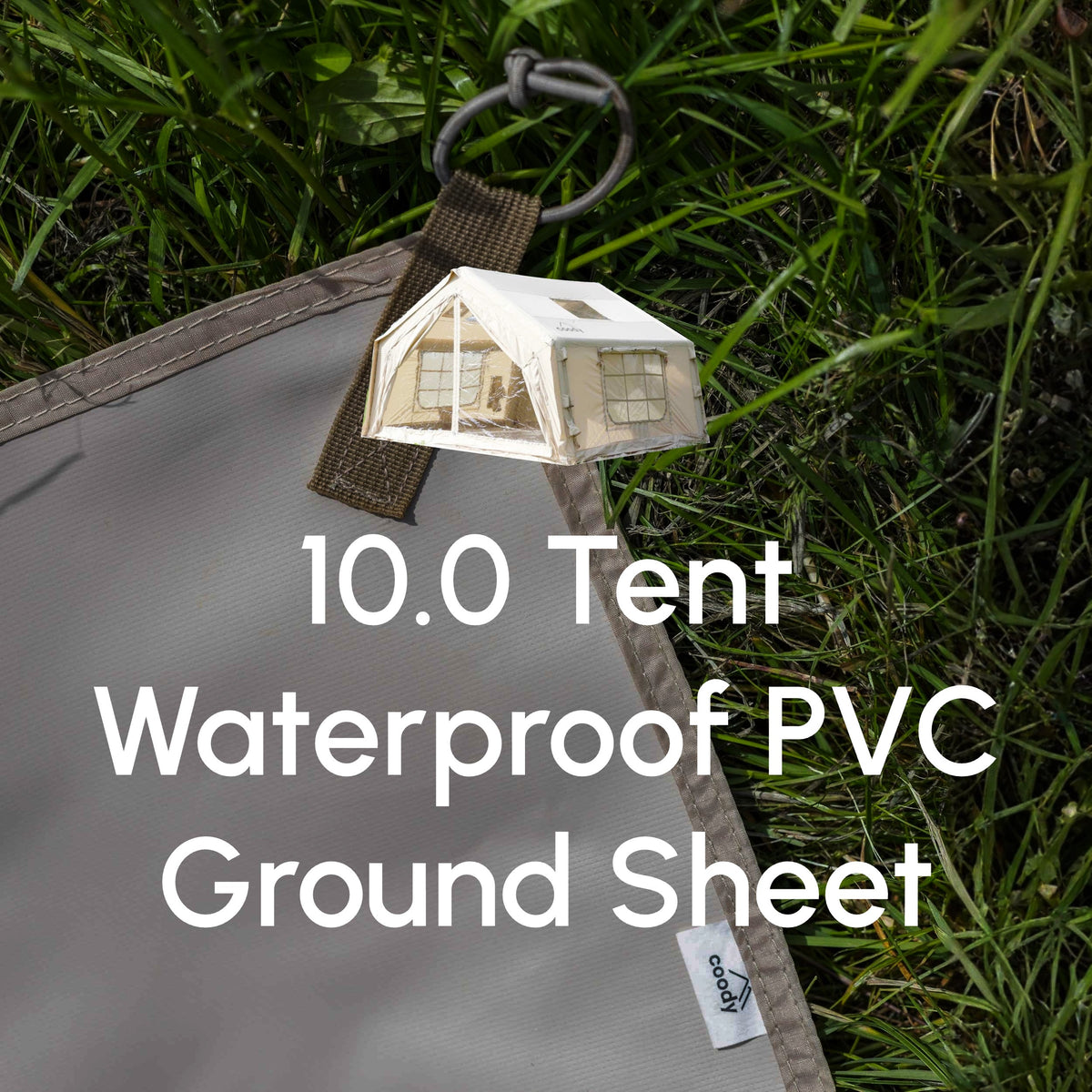 Coody 10 PVC Ground Sheet Tent Footprint for Inflatable Tents Waterproof Heavy-Duty Camping Mat