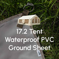 Coody 17.2  PVC Ground Sheet Tent Footprint for Inflatable Tents Waterproof Heavy-Duty Camping Mat