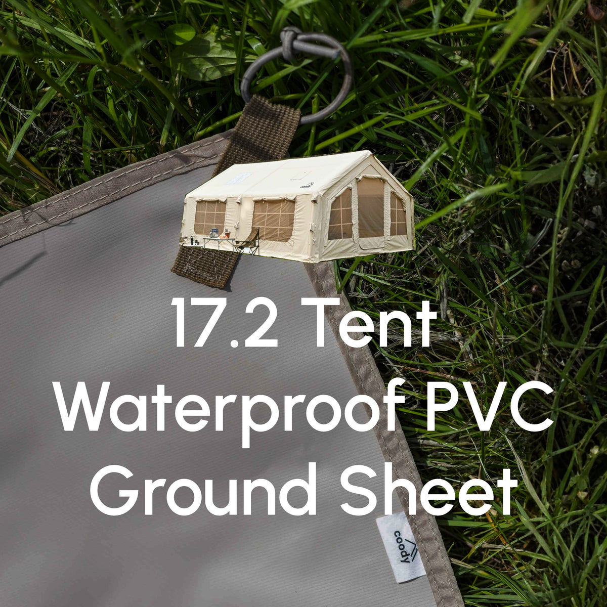 Coody 17.2  PVC Ground Sheet Tent Footprint for Inflatable Tents Waterproof Heavy-Duty Camping Mat
