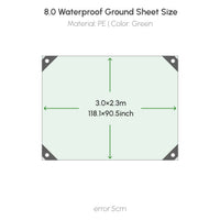 8.0 Waterproof Ground Sheet(PE)