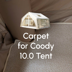 Coody Insulated Tent Carpet for Coody 10 Inflatable Tent Padded Floor Mat Non-Slip - Beige