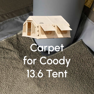 Coody Insulated Tent Carpet for Coody 13.6 Inflatable Tent Padded Floor Mat Non-Slip Modular - Forest Green