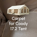 Coody Insulated Tent Carpet for Coody 17.2 Inflatable Tent Padded Floor Mat Non-Slip Modular - Beige