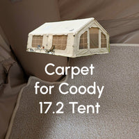 Coody Insulated Tent Carpet for Coody 17.2 Inflatable Tent Padded Floor Mat Non-Slip Modular - Beige