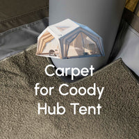 Coody Insulated Tent Carpet for Hub Inflatable Tent Padded Floor Mat Non-Slip Modular - Forest Green