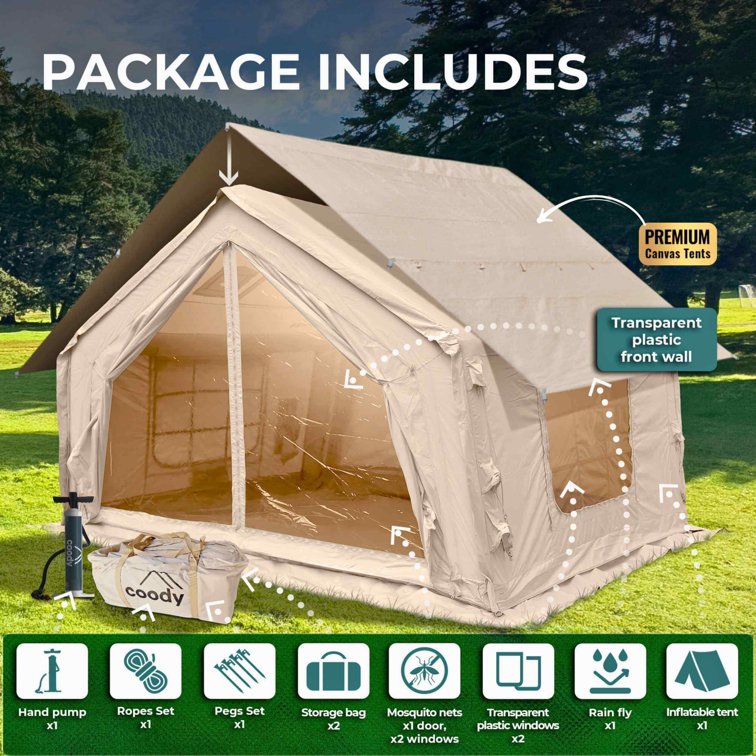 Coody-10.0-inflatable-tent (Beige)