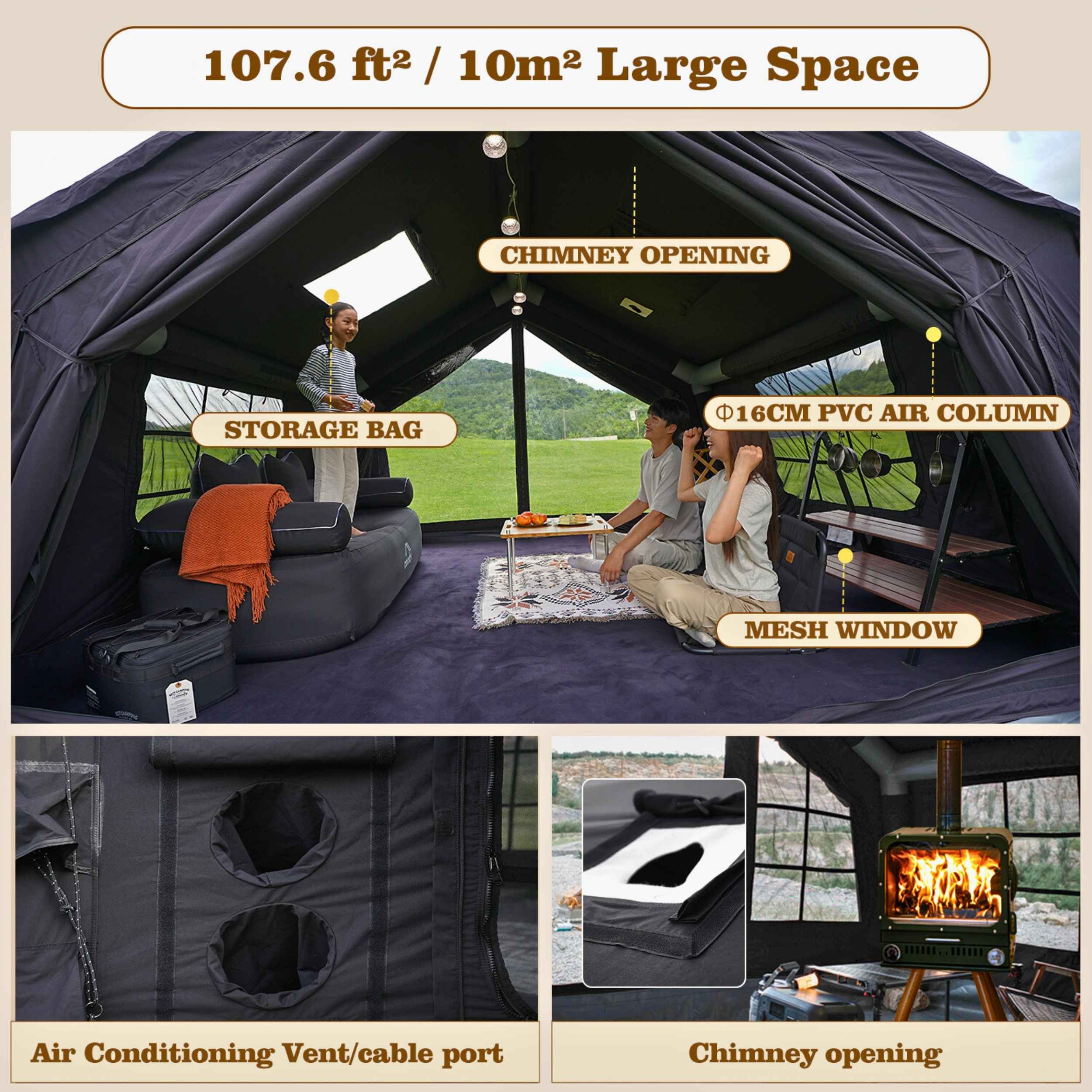Coody-10.0-inflatable-tent (Black)