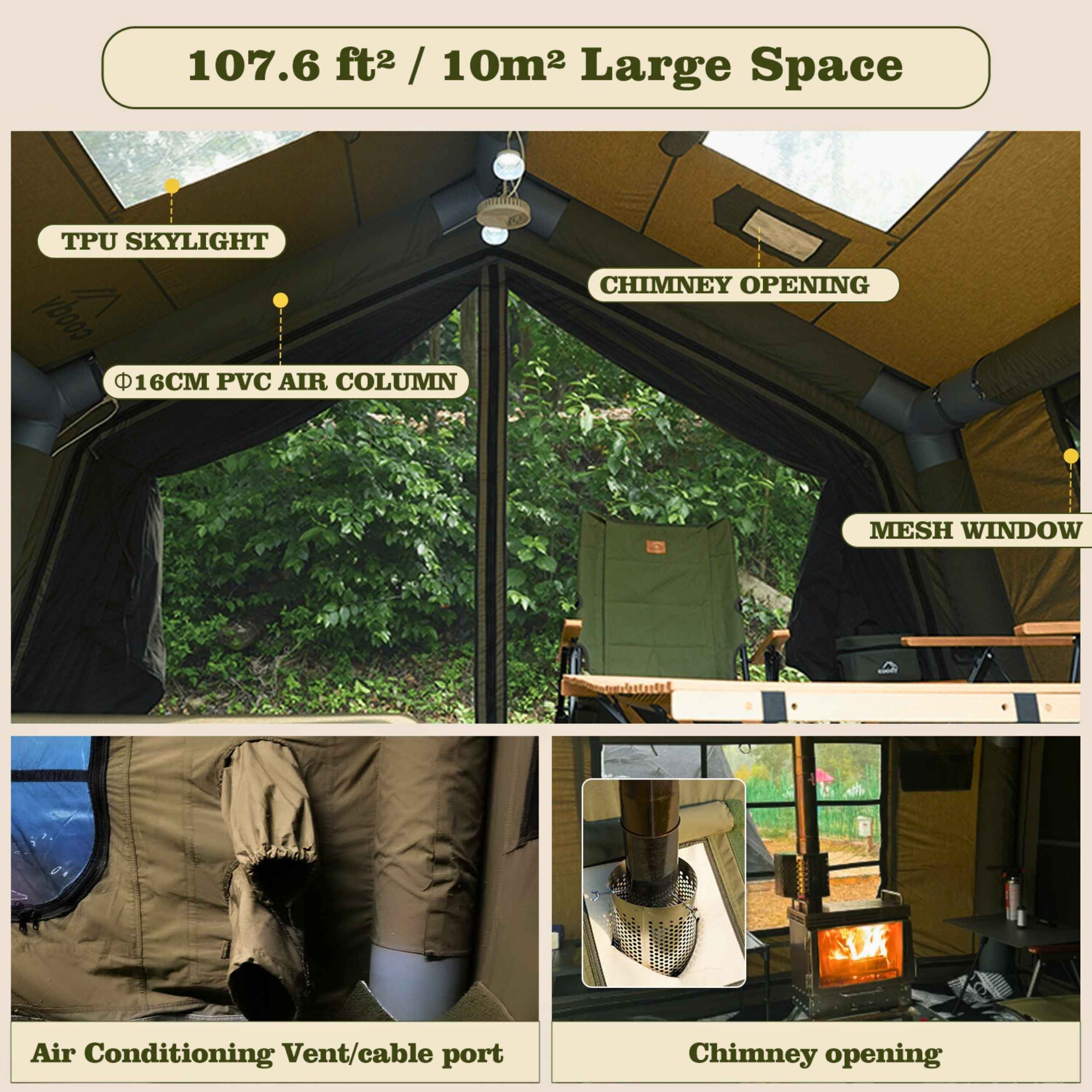 Coody-10.0-inflatable-tent (Green)