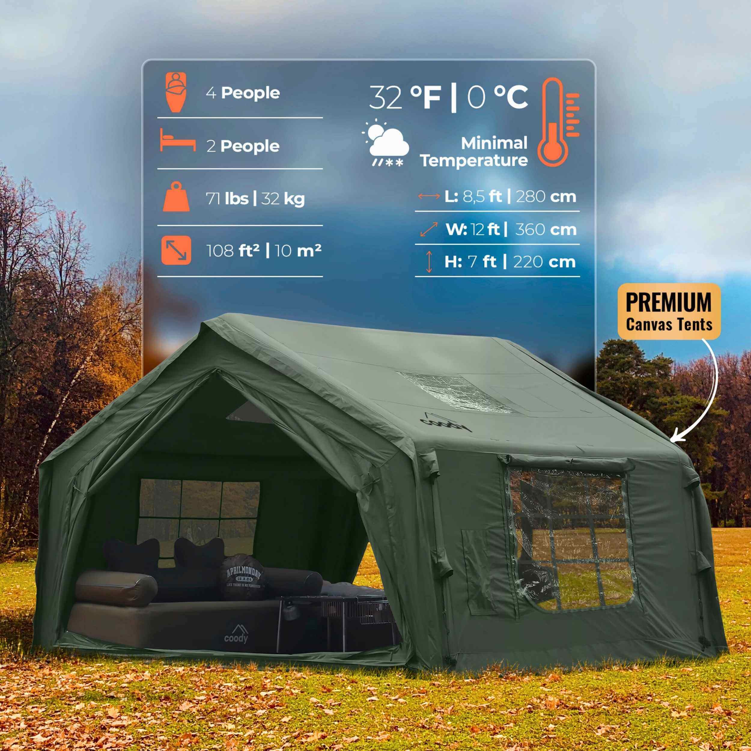 Coody-10.0-inflatable-tent (Green)