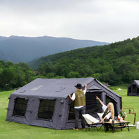 Coody Familia AirTent 13.6 Gray Inflatable Tent House for Camping (2-8 Person)