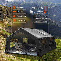 Coody Familia AirTent 17.2 black Inflatable Tent House for Camping (2-10 Person)