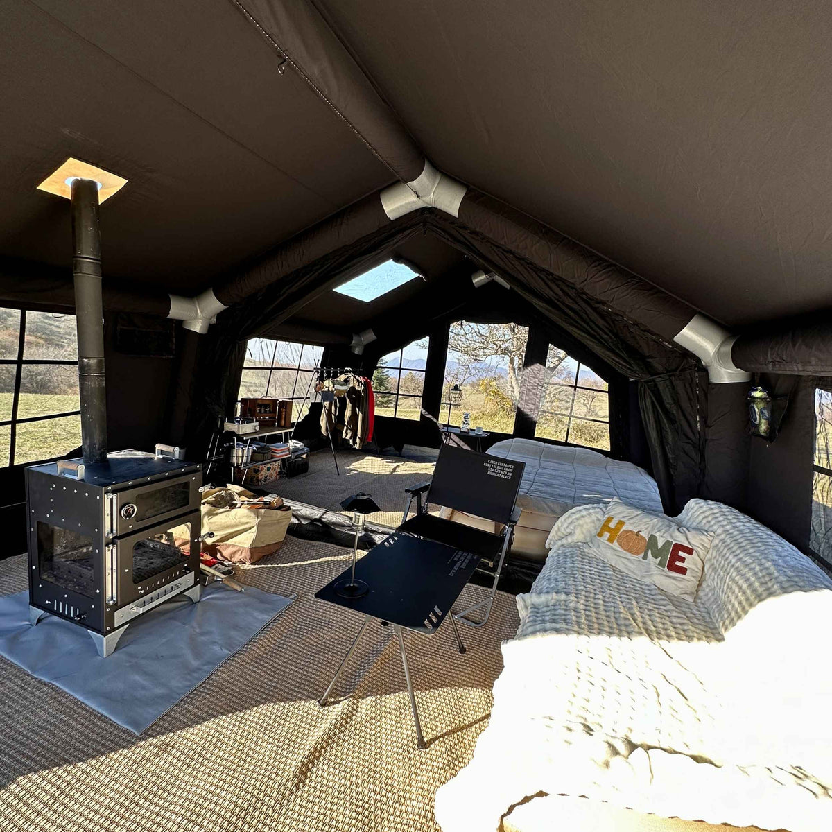 Coody Familia AirTent 17.2 black Inflatable Tent House for Camping (2-10 Person)