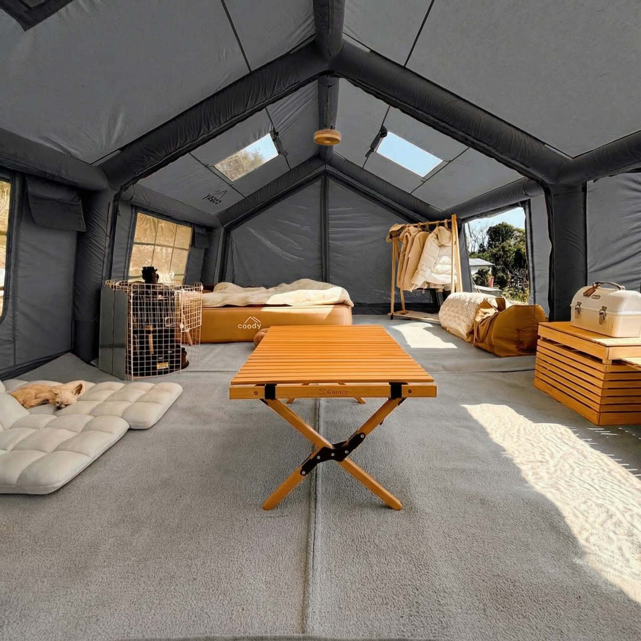 Coody Familia AirTent 17.2 gray Inflatable Tent House for Camping (2-10 Person)