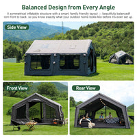 Coody Familia AirTent 17.2 gray Inflatable Tent House for Camping (2-10 Person)