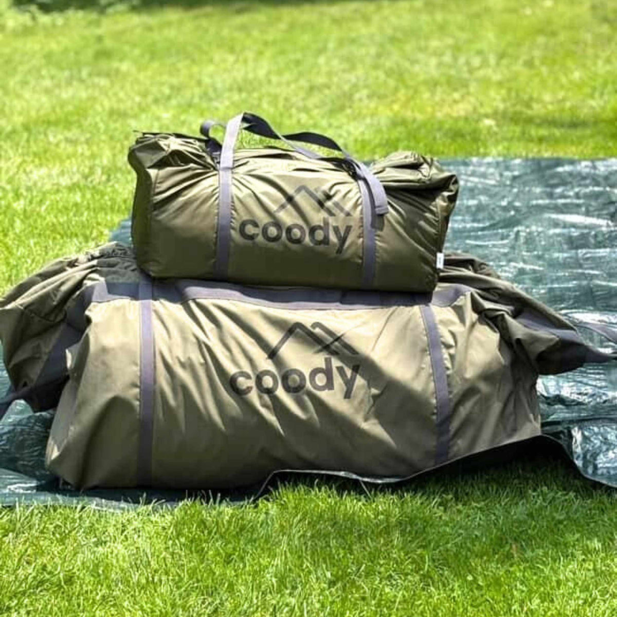 Coody Familia AirTent 17.2 green Inflatable Tent House for Camping (2-10 Person)