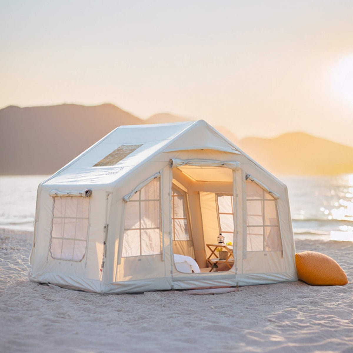 Coody 8.0 Air Tent Beige - Inflatable Tent House for Camping (1-4 Person)