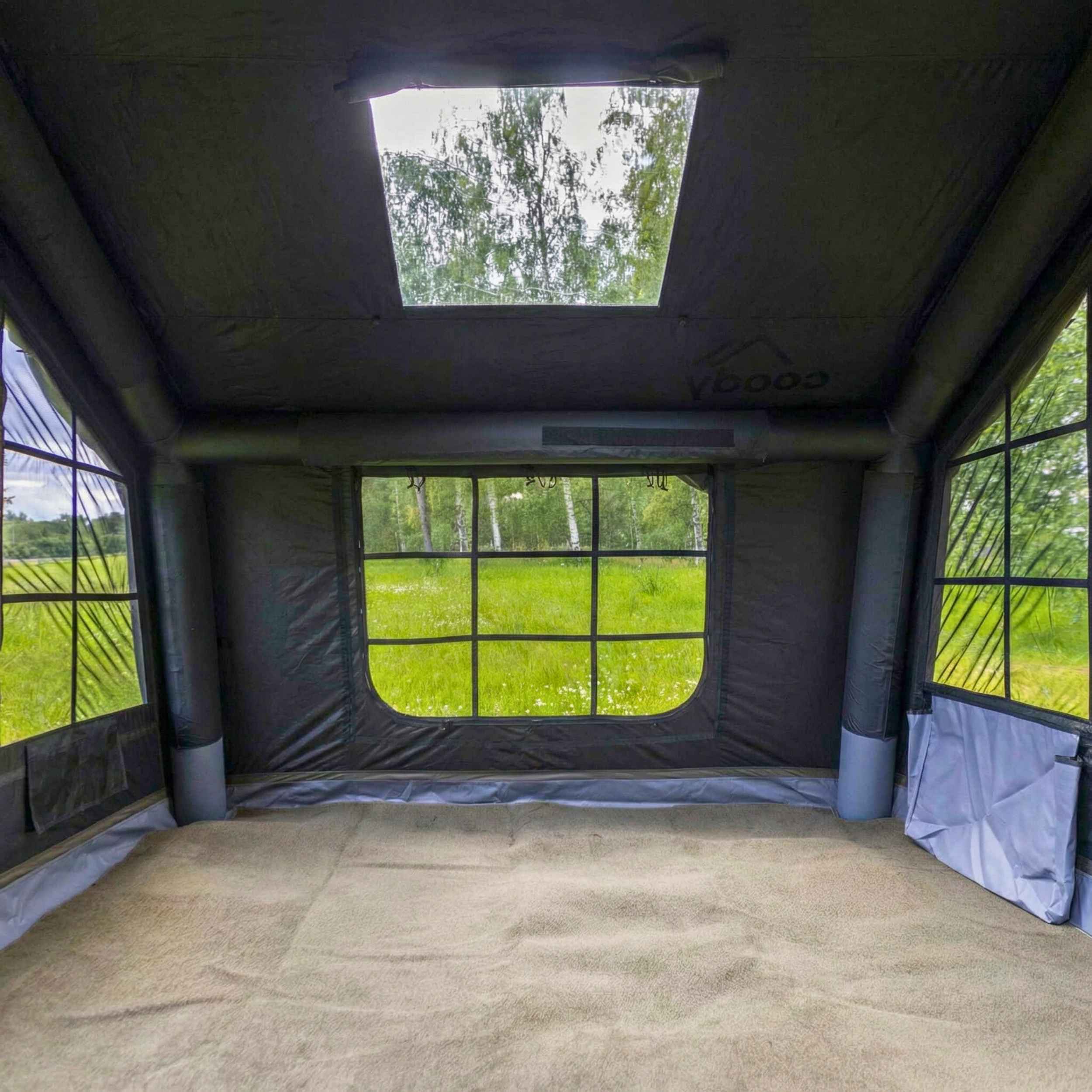 Coody 8.0 Air Tent Black - Inflatable Tent House for Camping (1-4 Person)
