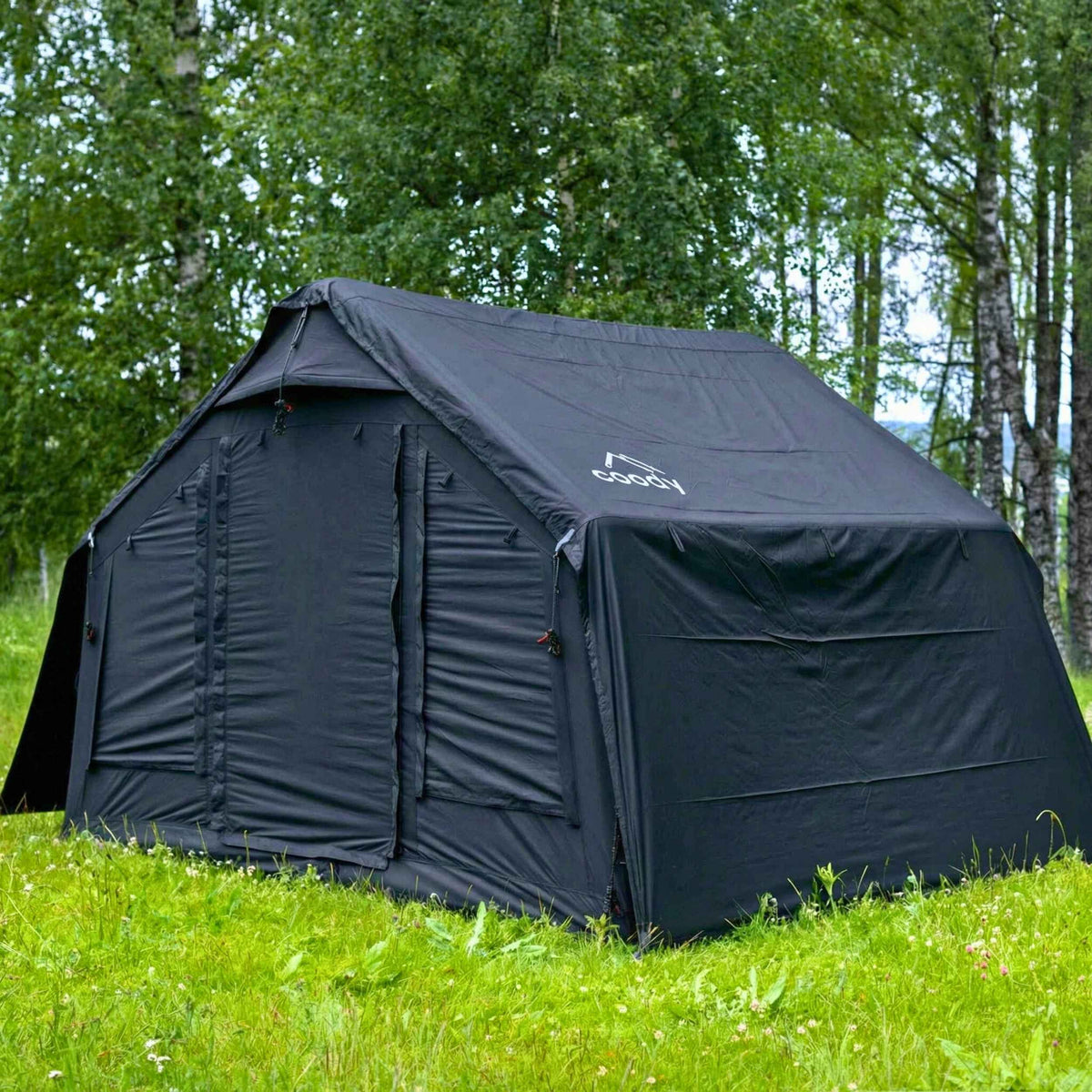 Coody 8.0 Air Tent Black - Inflatable Tent House for Camping (1-4 Person)