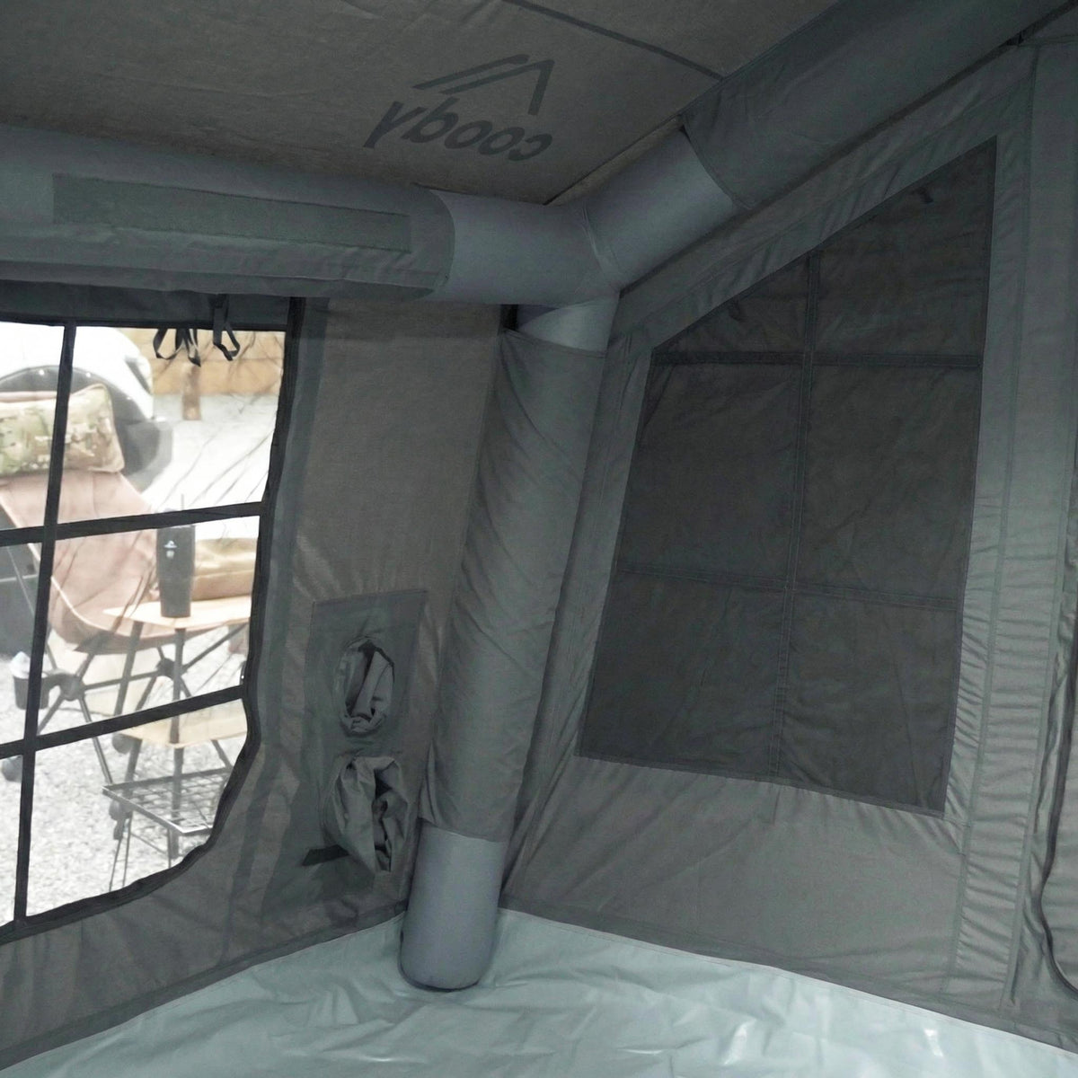 Coody 8.0 Air Tent gray - Inflatable Tent House for Camping (1-4 Person)