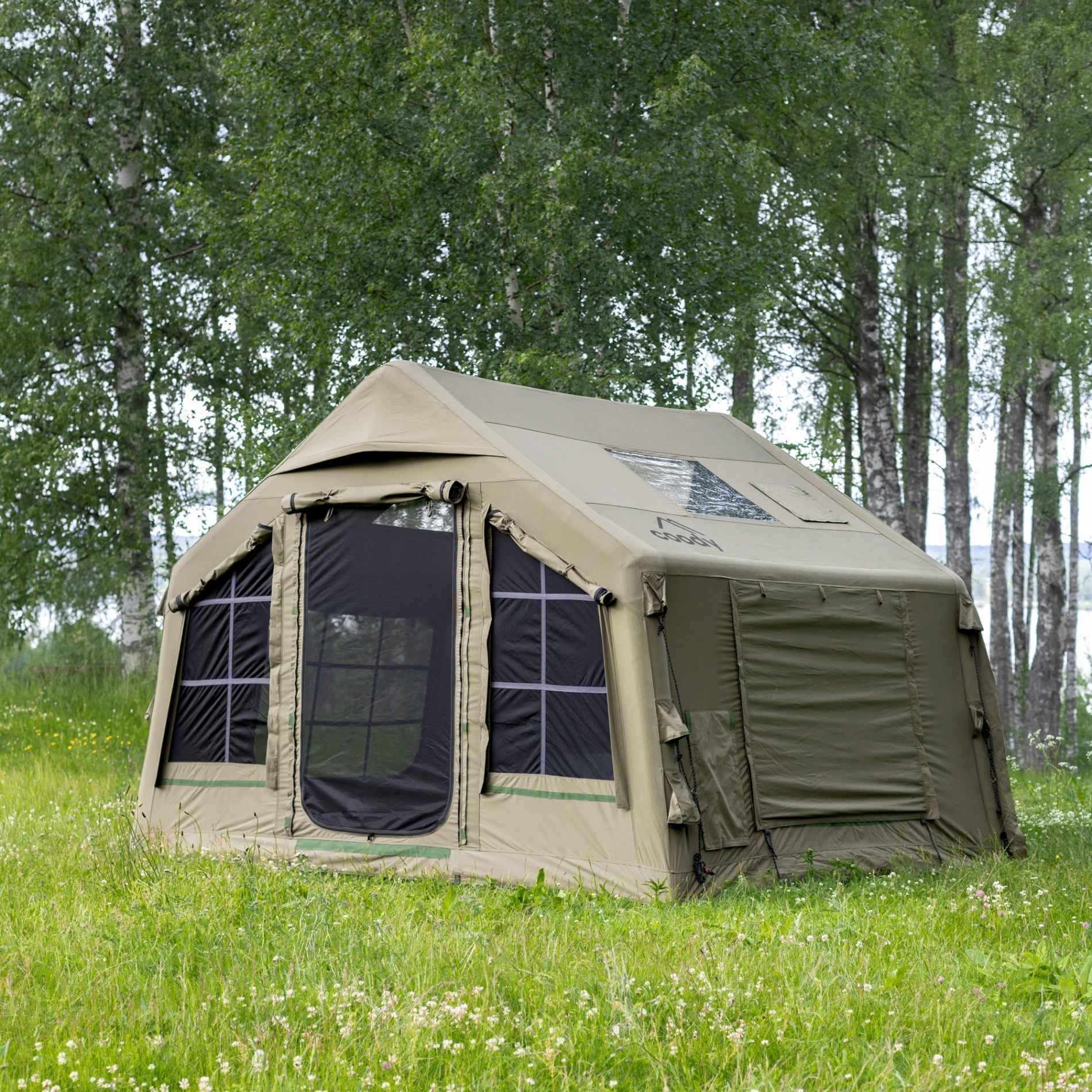 Coody 8.0 Air Tent Green - Inflatable Tent House for Camping (1-4 Person)