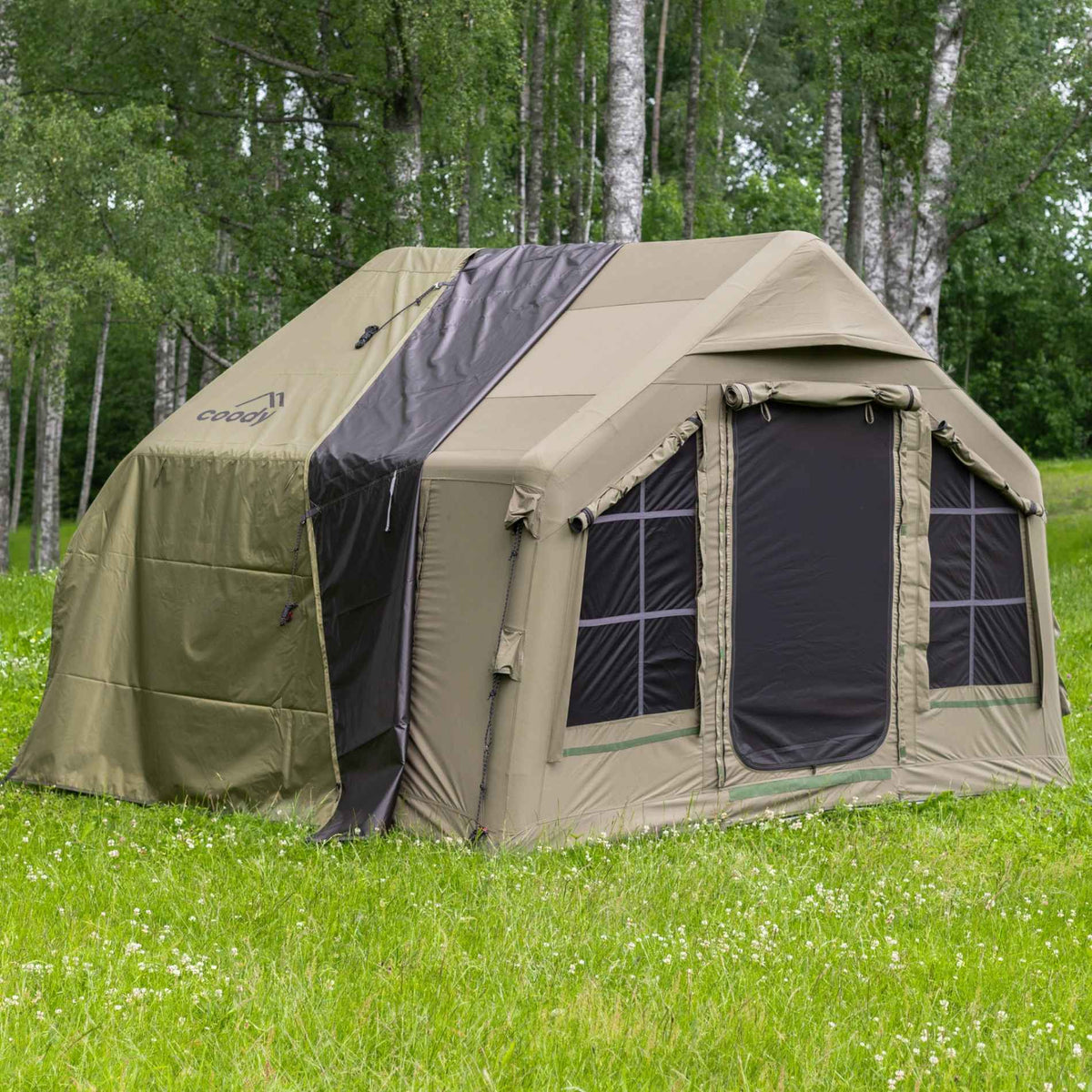 Coody 8.0 Air Tent Green - Inflatable Tent House for Camping (1-4 Person)