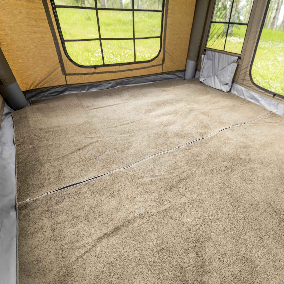 Coody Insulated Tent Carpet for Coody 10 Inflatable Tent Padded Floor Mat Non-Slip - Forest Green