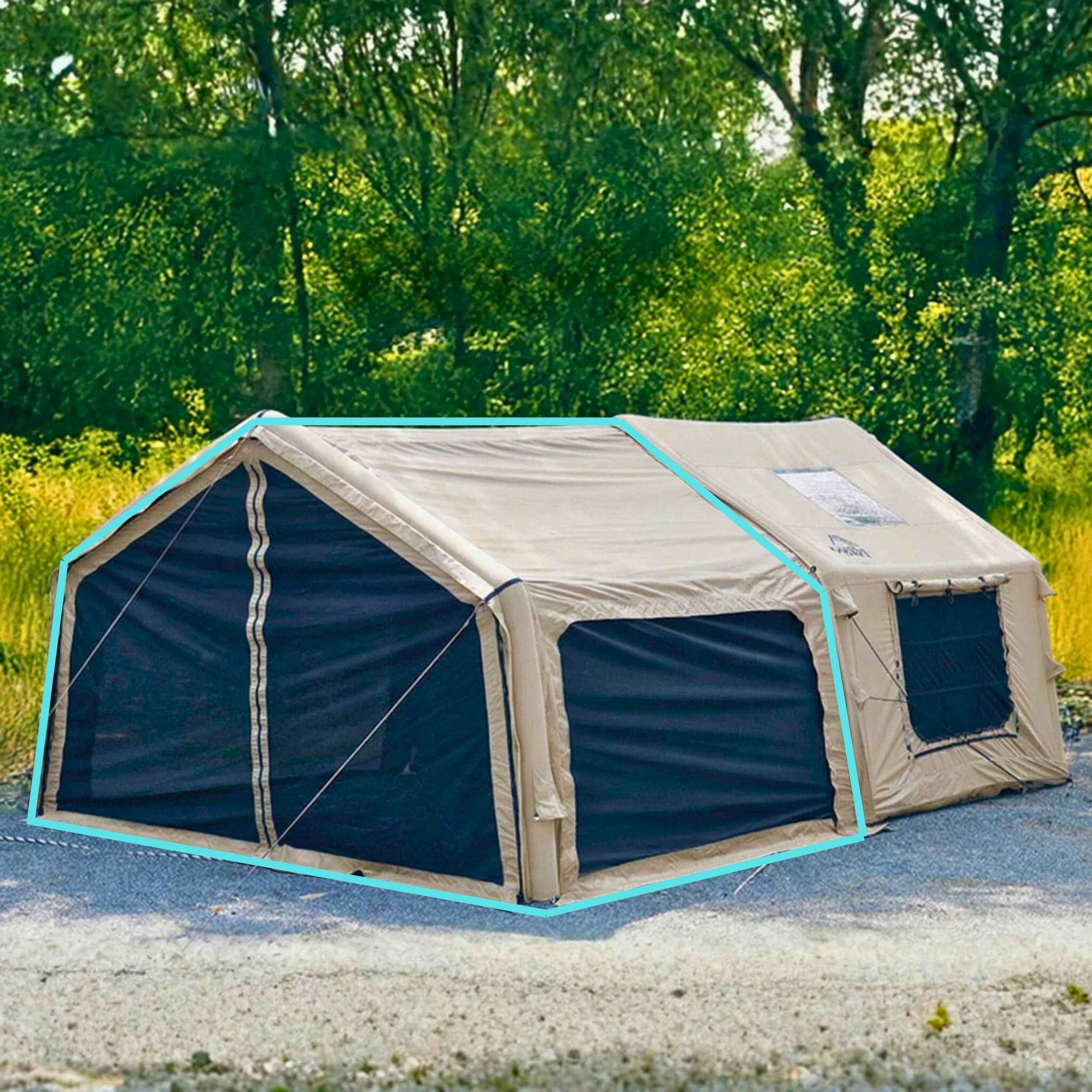 Coody Inflatable Air Tarp Canopy for Coody 8 Tent Air Beam Camping Shelter Sunshade Waterproof - Beige
