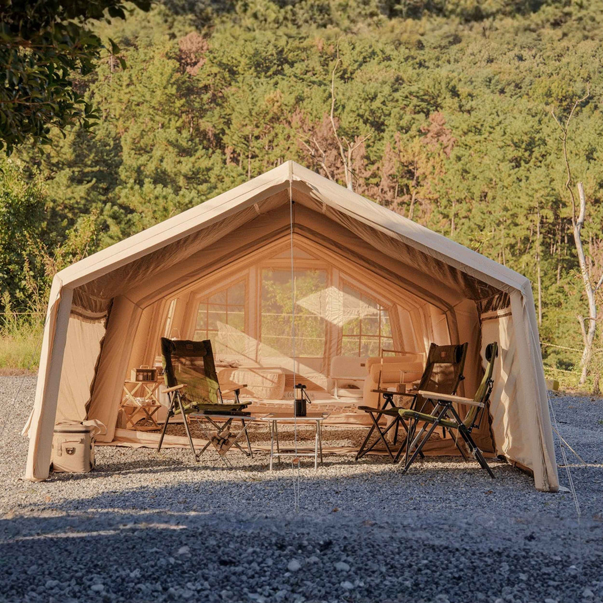 Coody Inflatable Air Tarp Canopy for Coody 8 Tent Air Beam Camping Shelter Sunshade Waterproof - Beige