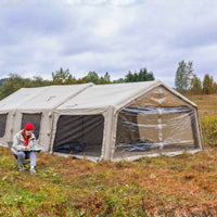 Coody Inflatable Air Tarp Canopy for Coody 10 13.6 17.2 and Hub Inflatable Tents Air Beam Camping Shelter - Beige