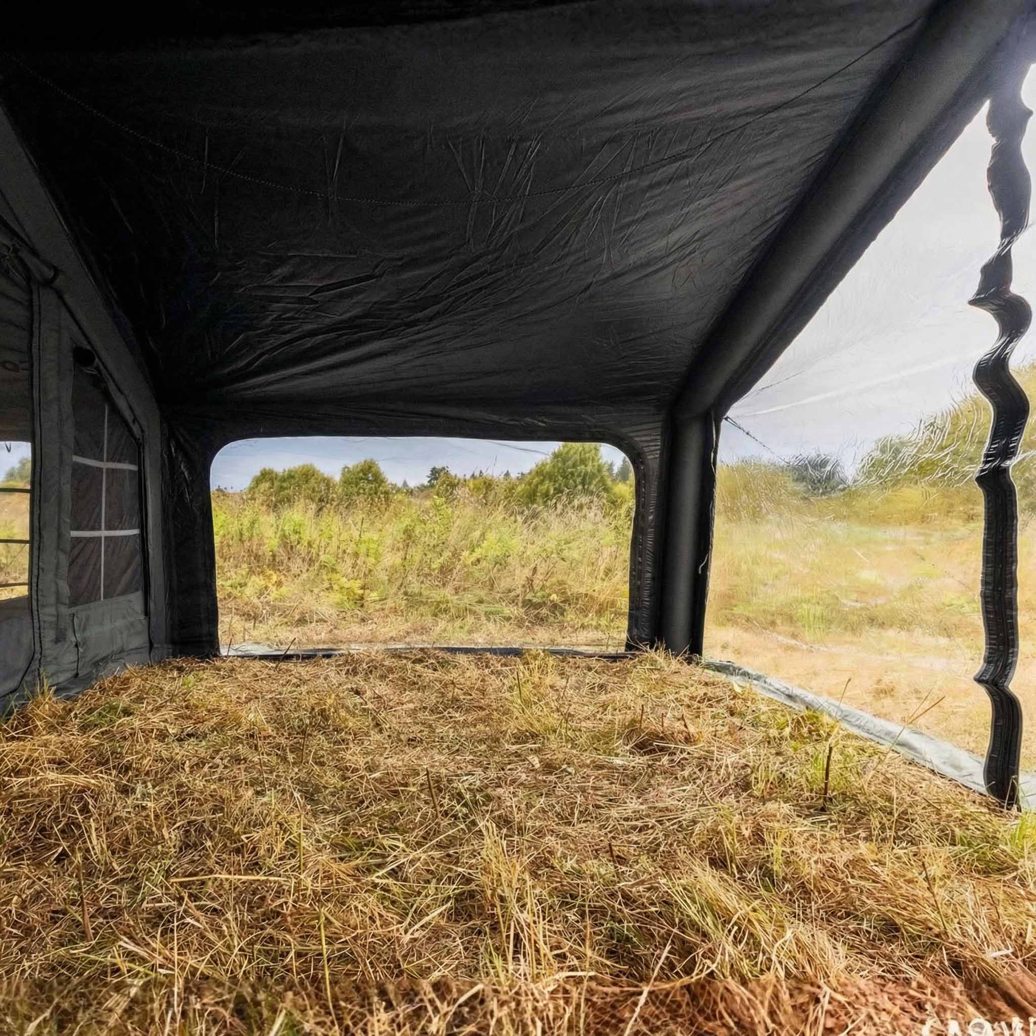 Coody Inflatable Air Tarp Canopy for Coody 10 13.6 17.2 and Hub Inflatable Tents Air Beam Camping Shelter - Black