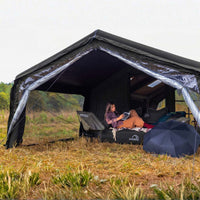 Coody Inflatable Air Tarp Canopy for Coody 10 13.6 17.2 and Hub Inflatable Tents Air Beam Camping Shelter - Black