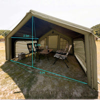 Coody Inflatable Air Tarp Canopy for Coody 8 Tent Air Beam Camping Shelter Sunshade Waterproof - Forest Green