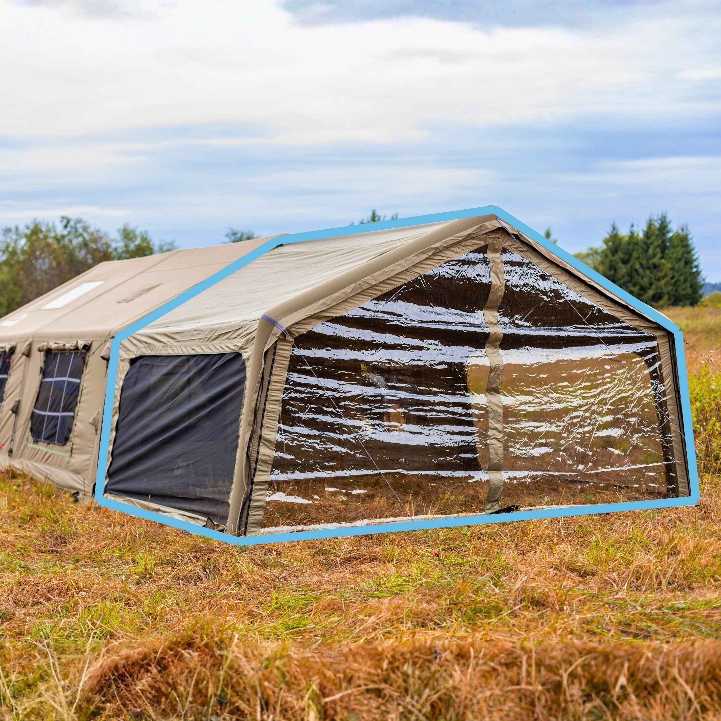 Coody Inflatable Air Tarp Canopy for Coody 10 13.6 17.2 and Hub Inflatable Tents Air Beam Camping Shelter - Forest Green