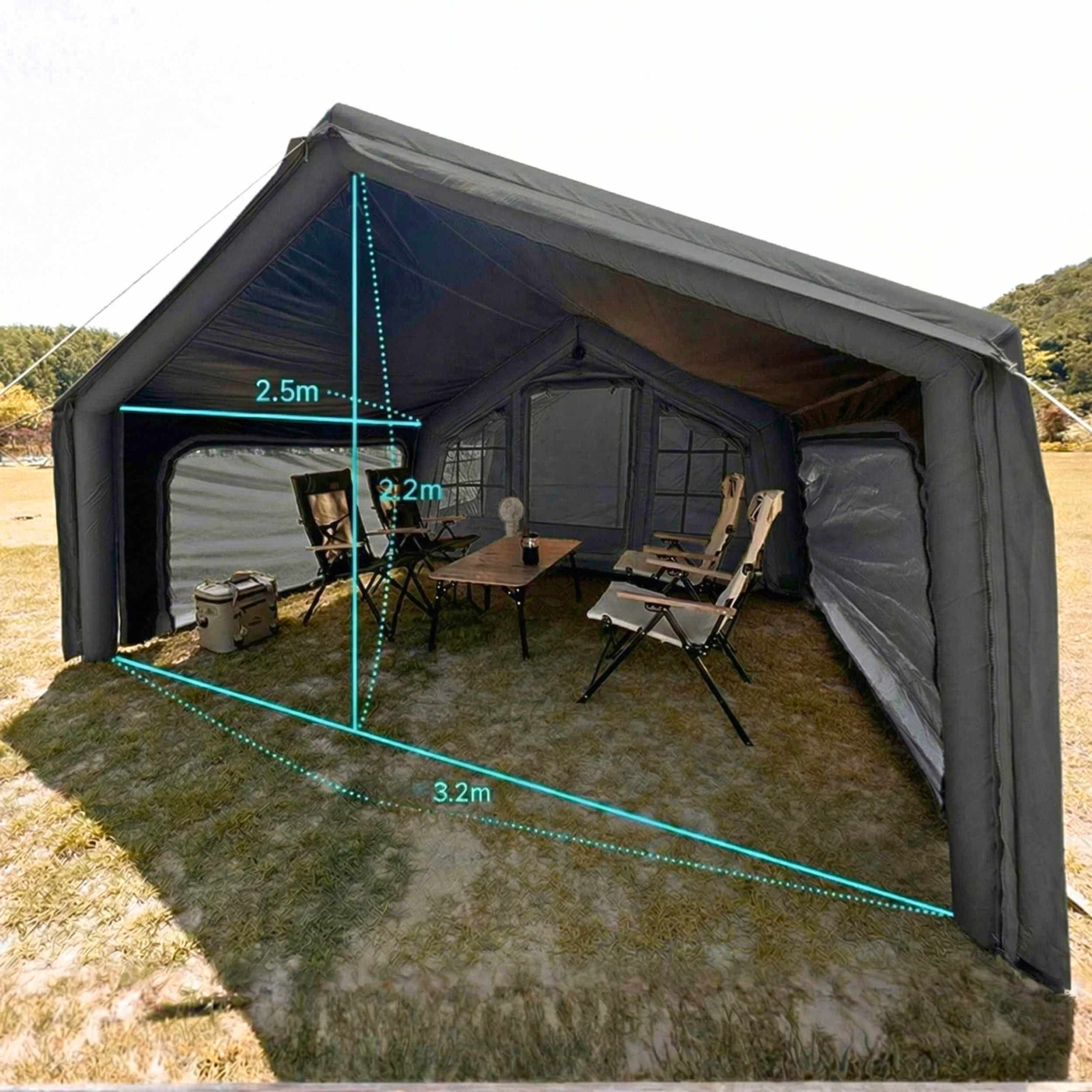 Coody Inflatable Air Tarp Canopy for Coody 8 Tent Air Beam Camping Shelter Sunshade Waterproof - Gary