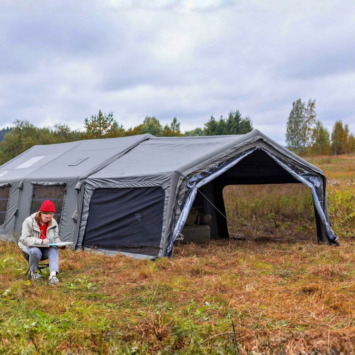 Coody Inflatable Air Tarp Canopy for Coody 10 13.6 17.2 and Hub Inflatable Tents Air Beam Camping Shelter - Gary