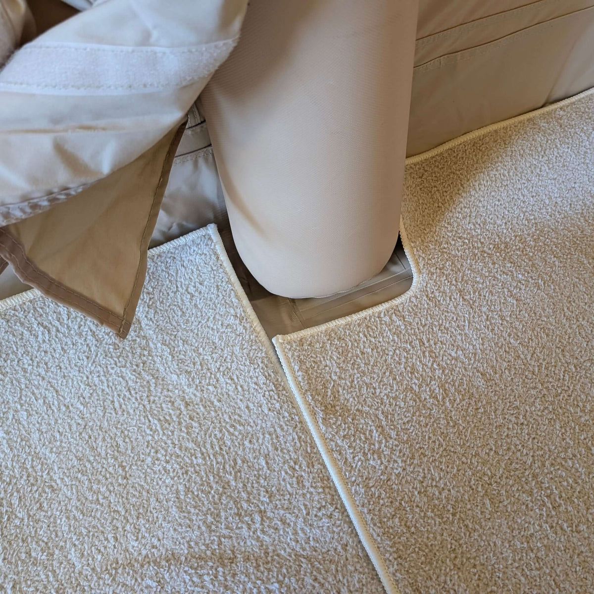 Coody Insulated Tent Carpet for Coody 17.2 Inflatable Tent Padded Floor Mat Non-Slip Modular - Beige