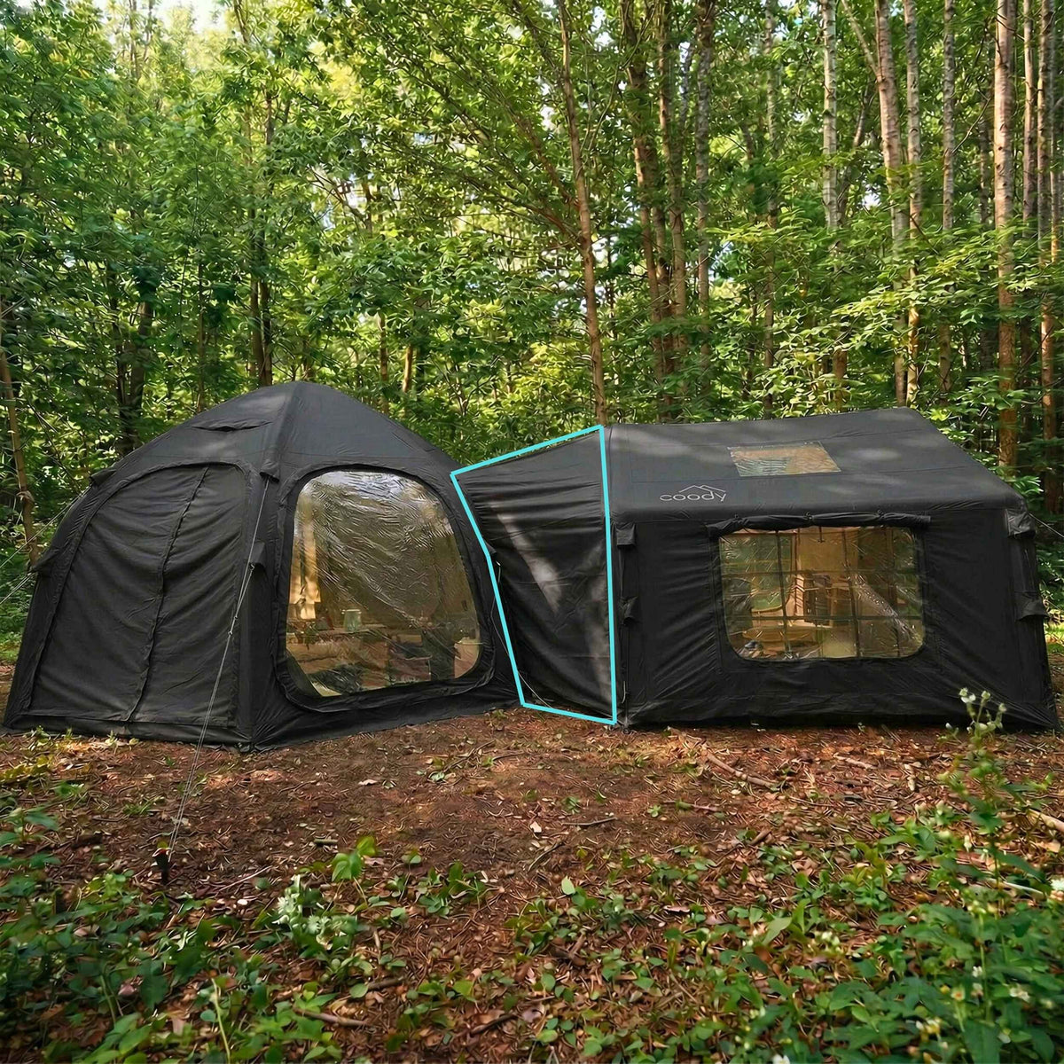 Coody Tent Connector Aurora Dome-to-8.0 Tent (Black)