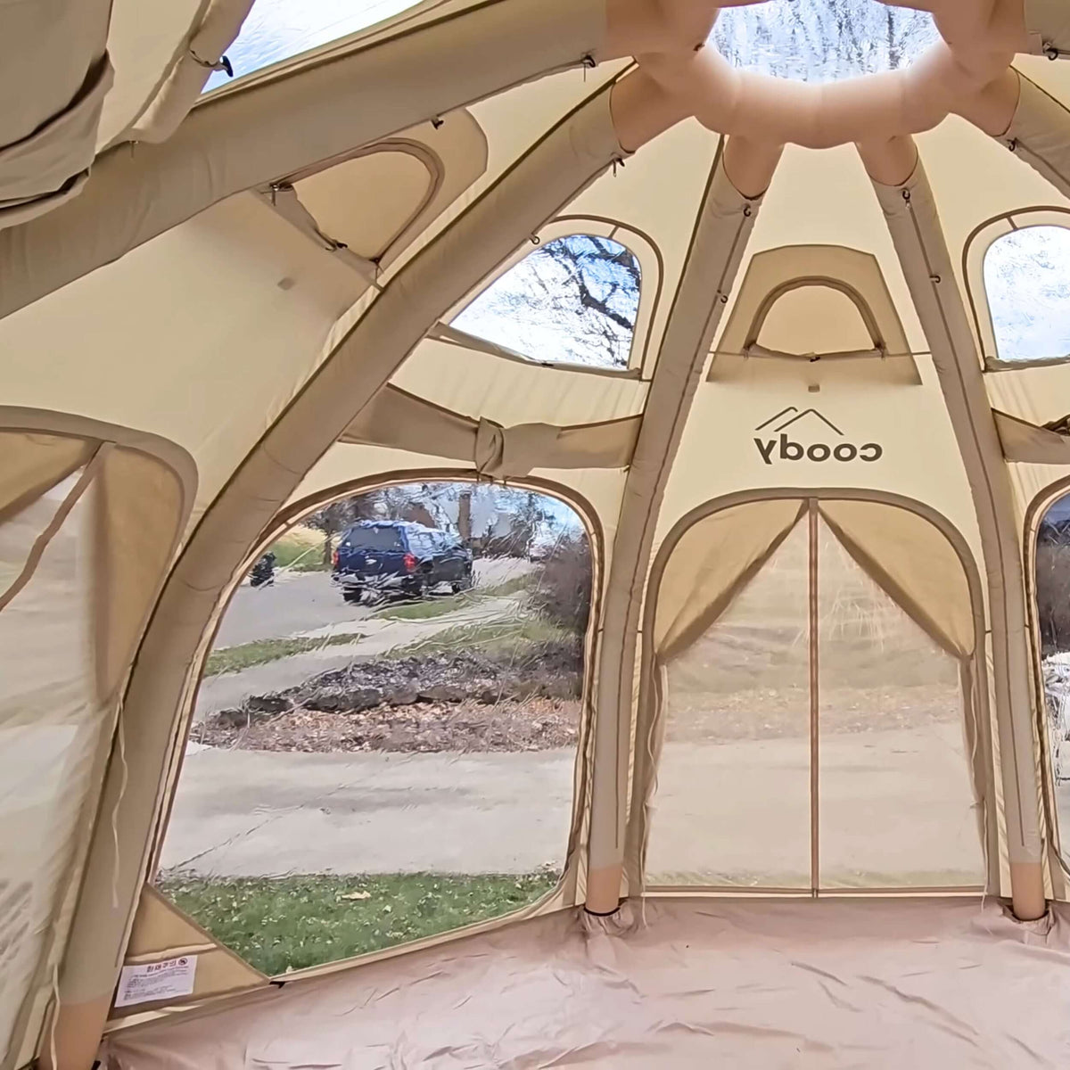 Coody Aurora Dome Beige Inflatable Shelter for Outdoors (2-4 person)