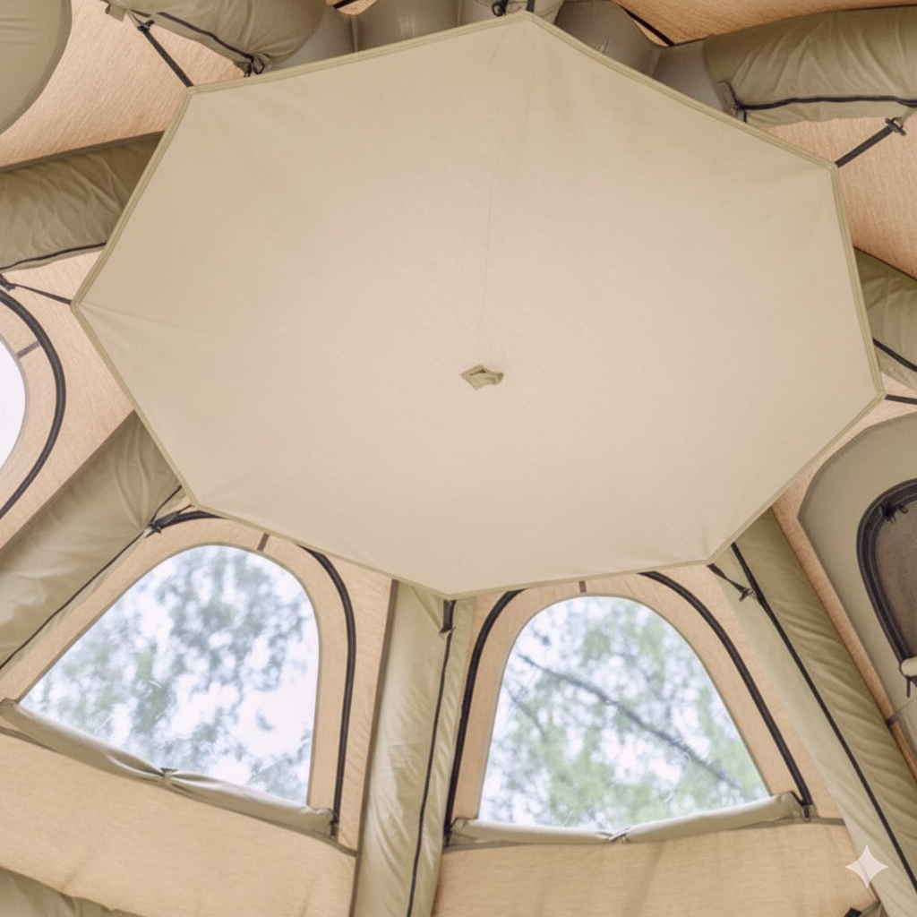 Coody Aurora Dome Beige Inflatable Shelter for Outdoors (2-4 person)