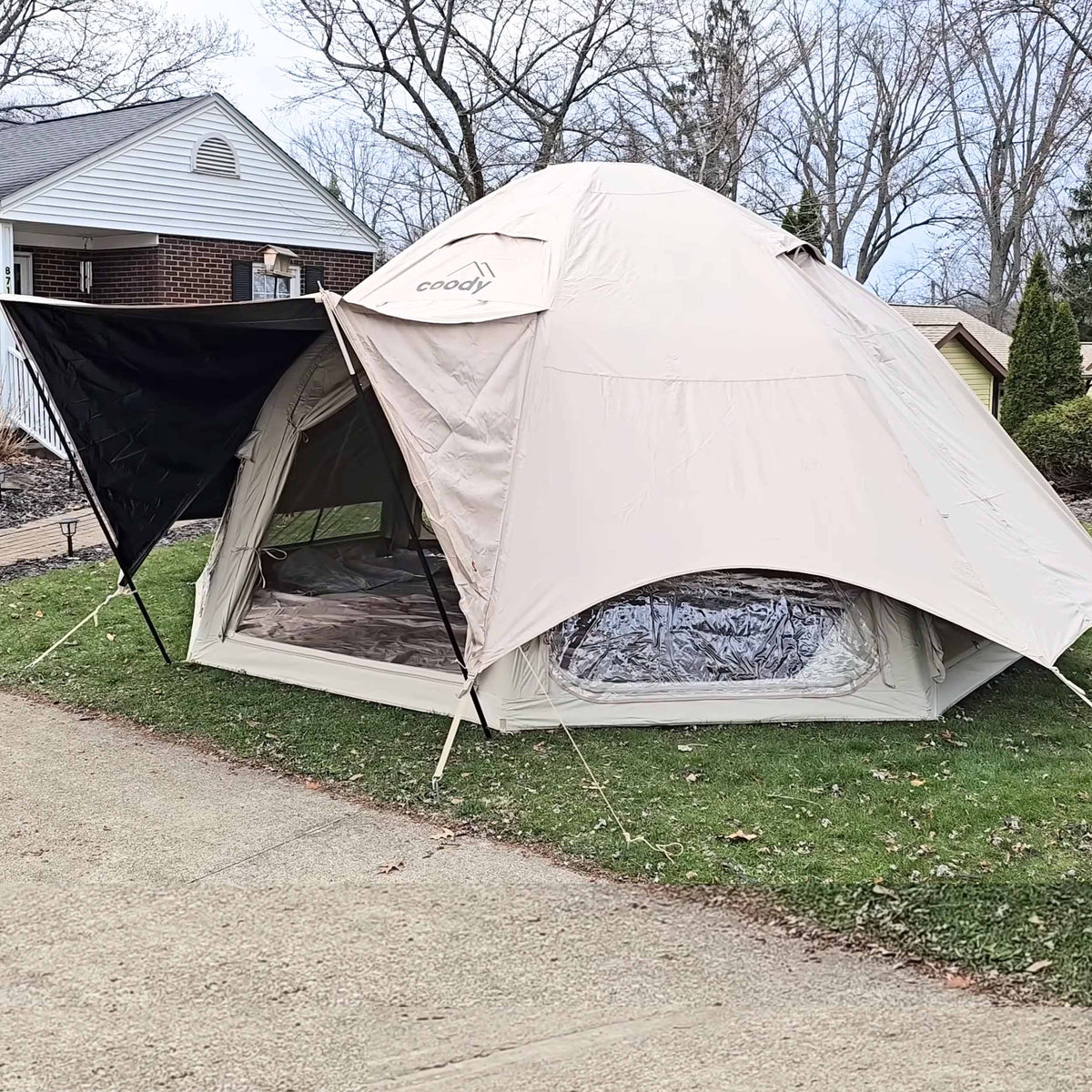 Coody Aurora Dome Beige Inflatable Shelter for Outdoors (2-4 person)