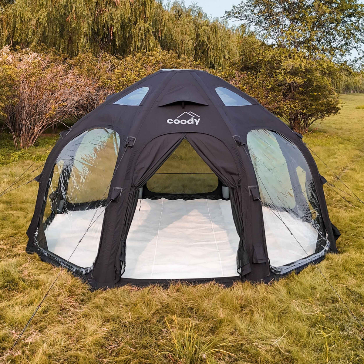 Coody Aurora Dome Black Inflatable Shelter for Outdoors (2-4 person)