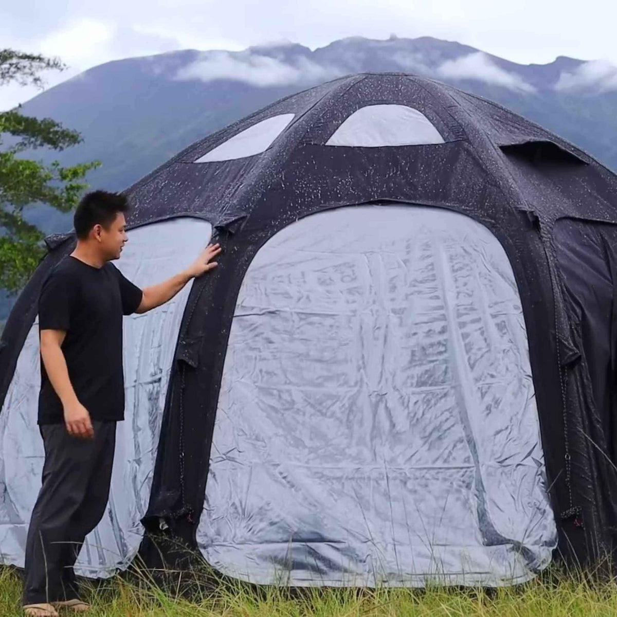 Coody Aurora Dome Black Inflatable Shelter for Outdoors (2-4 person)