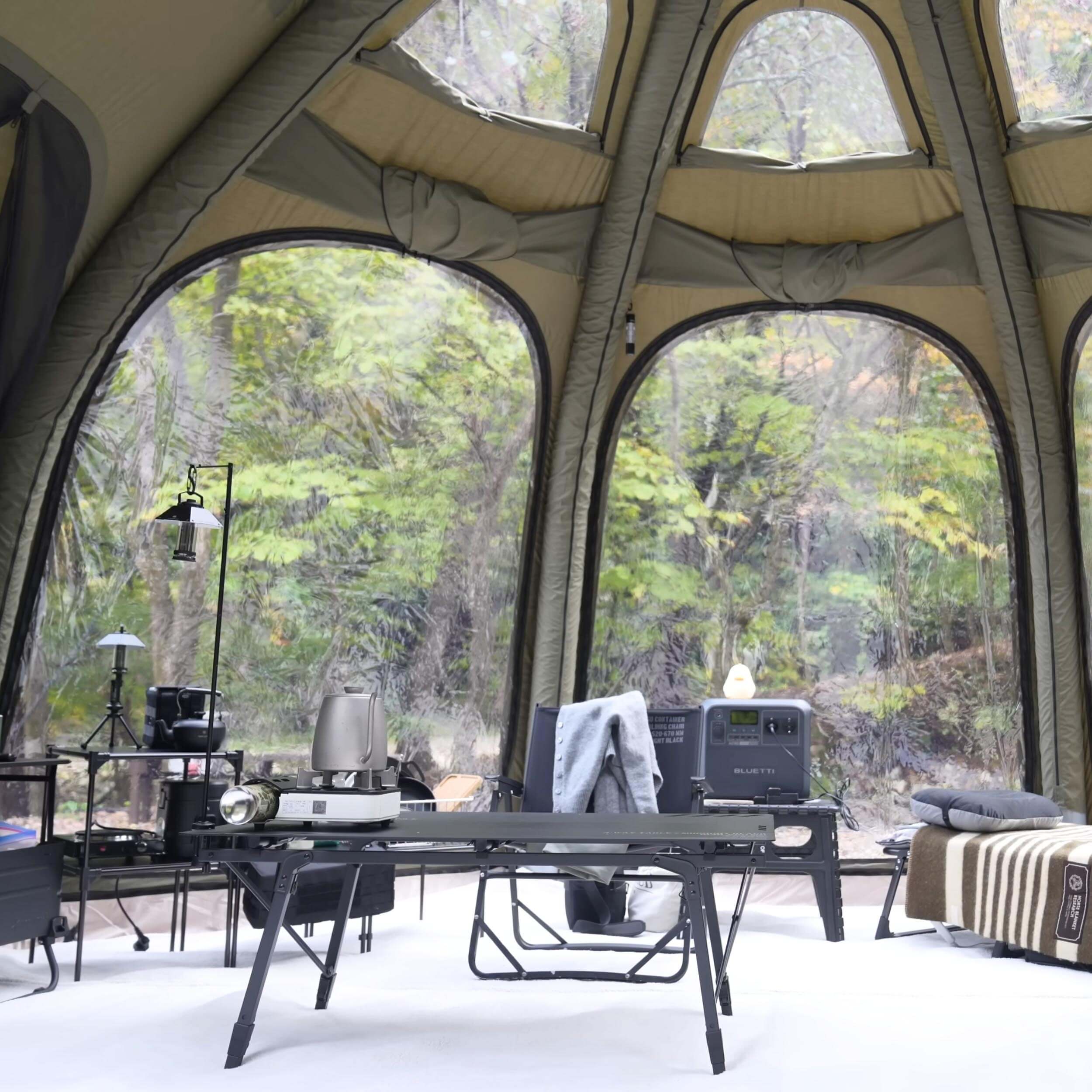 Coody Aurora Dome Green Inflatable Shelter for Outdoors (2-4 person)