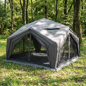Coody AirTent Hub Shelter Gray Inflatable Tents for Camping (2-6 Person)