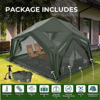 Coody AirTent Hub Shelter Green Inflatable Tents for Camping (2-6 Person)
