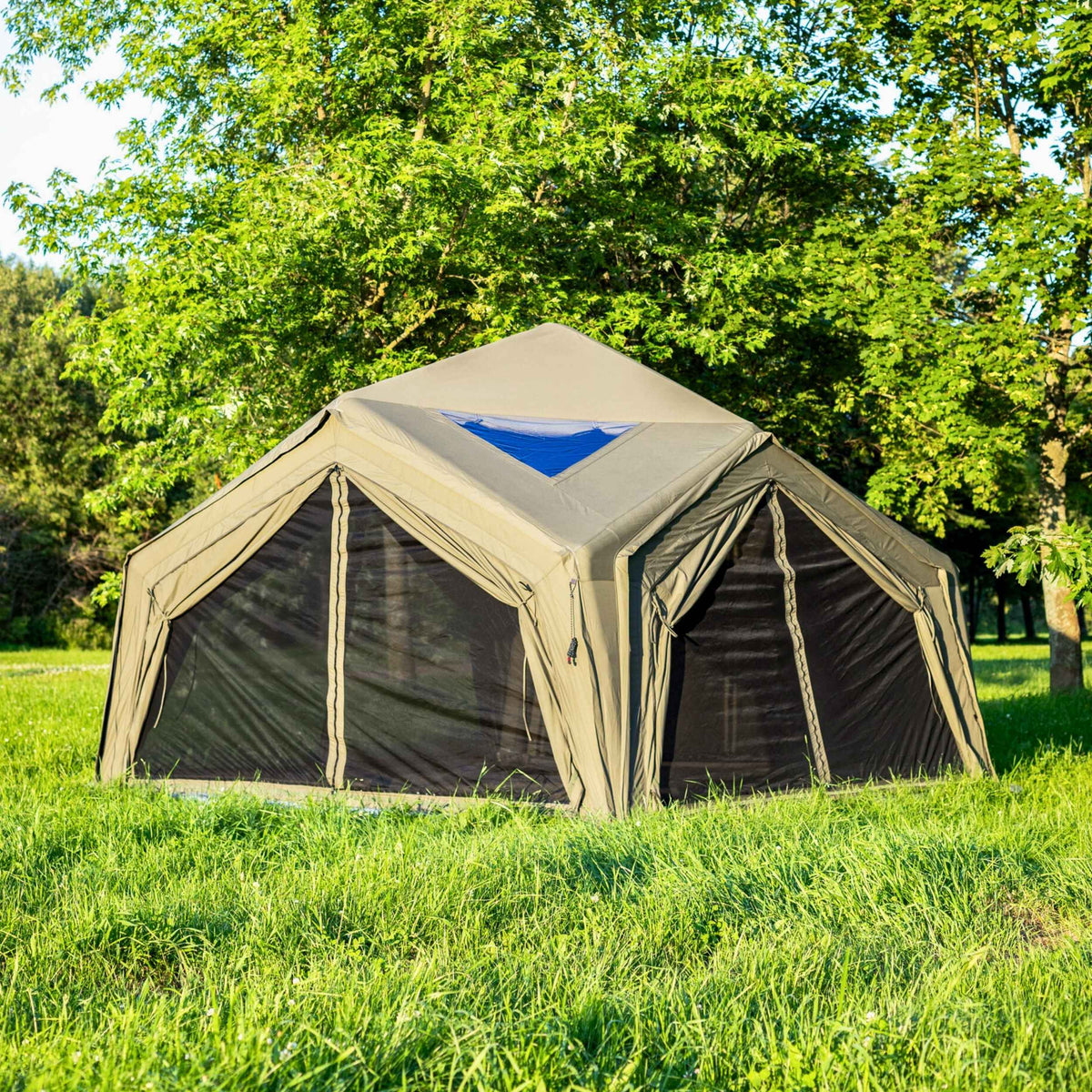 Coody AirTent Hub Shelter Green Inflatable Tents for Camping (2-6 Person)