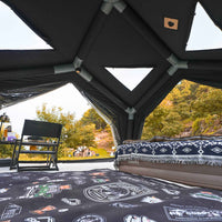Coody AirTent Hub Shelter Black Inflatable Tents for Camping (2-6 Person)