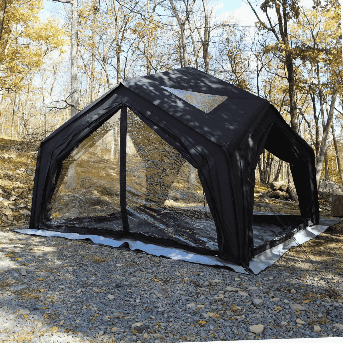 Coody AirTent Hub Shelter Black Inflatable Tents for Camping (2-6 Person)